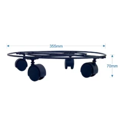 Black Plant Pot Caddy - 35cm -Lifetime Sales 13193961 1534902150200859