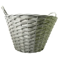 Faux Rattan Round Garden Planter 40cm