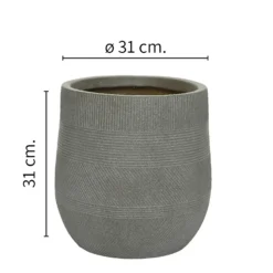 Liam Round Stripe Planter - Medium -Lifetime Sales 13222482 4284934510693565