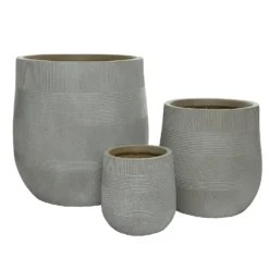 Liam Round Stripe Planter - Medium -Lifetime Sales 13222482 9044929320936373