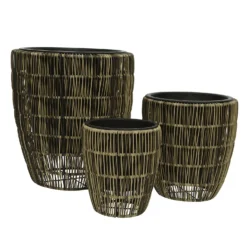 Kate Round Rattan Planter - Small -Lifetime Sales 13222504 4324934511094569