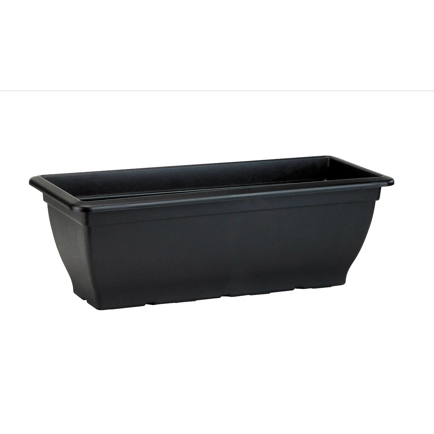 Bell Trough Garden Planter Black 60cm 3 Bell Trough Garden Planter Black 60cm