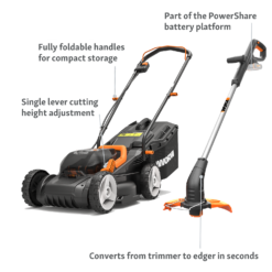 WORX 40V WG927E Cordless Lawn Mower & Trimmer Twin Pack - 34cm -Lifetime Sales 13280772 9464944645645159