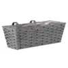 19in Faux Rattan Planter - Slate -Lifetime Sales 13280784 2974933436817456