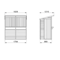Forest Dip Treated Shiplap Pent Wooden Garden Bar 6 X 3ft 16 Forest Dip Treated Shiplap Pent Wooden Garden Bar 6 X 3ft -Lifetime Sales 13281744 1274903941321720
