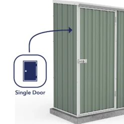 Absco 5 X 3ft Space Saver Metal Pent Shed - Green 14 Absco 5 X 3ft Space Saver Metal Pent Shed - Green -Lifetime Sales 13440828 1604929164292885