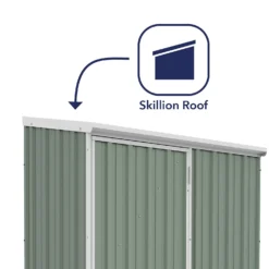 Absco 5 X 3ft Space Saver Metal Pent Shed - Green 13 Absco 5 X 3ft Space Saver Metal Pent Shed - Green -Lifetime Sales 13440828 3484929164219292