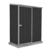 Absco 5 X 3ft Space Saver Metal Pent Shed - Dark Grey -Lifetime Sales 13440829 1024929186313245