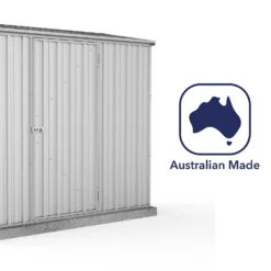 Absco 7.5 X 3ft Space Saver Metal Pent Shed - Zinc -Lifetime Sales 13440836 3215027360550477