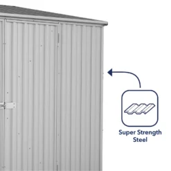 Absco 10 X 5ft Space Saver Metal Pent Shed - Zinc -Lifetime Sales 13440842 2644929185750862