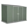 Absco 10 X 5ft Space Saver Metal Pent Shed - Green -Lifetime Sales 13440844 1314929185358951