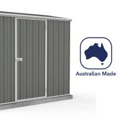 Absco 7.5 X 3ft Space Saver Metal Pent Shed - Grey -Lifetime Sales 13440845 1654929185828823