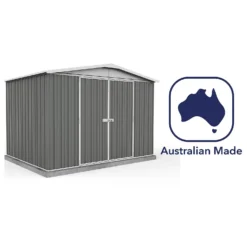 Absco 10 X 7ft Regent Metal Apex Shed - Grey -Lifetime Sales 13440855 1604931188682373