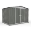 Absco 10 X 7ft Regent Metal Apex Shed - Grey -Lifetime Sales 13440855 1684931188370757