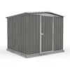 Absco 7.5 X7ft Regent Metal Apex Shed - Grey 2 Absco 7.5 X7ft Regent Metal Apex Shed - Grey -Lifetime Sales 13440858 1084929164028330