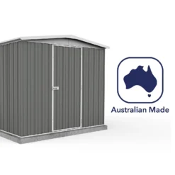 Absco 7.5 X7ft Regent Metal Apex Shed - Grey -Lifetime Sales 13440858 1104929164493099