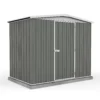 Absco 7.5 X 5ft Regent Metal Apex Shed - Grey 2 Absco 7.5 X 5ft Regent Metal Apex Shed - Grey -Lifetime Sales 13440860 1794929163464897