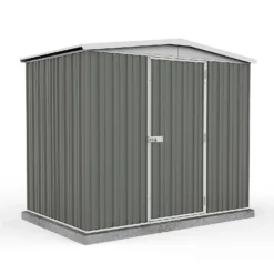 Absco 7.5 X 5ft Regent Metal Apex Shed - Grey