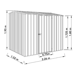 Absco 7.5 X 5ft Premier Reverse Apex - Dark Grey -Lifetime Sales 13440866 2064929164637474