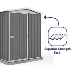 Absco 5 X 5ft Regent Metal Apex Shed - Grey -Lifetime Sales 13440867 1554929163936920