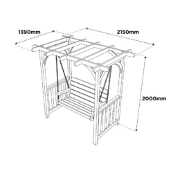 Anchor Fast FSC Milldale Swing Seat With Arbour -Lifetime Sales 13452039 9644931991531747