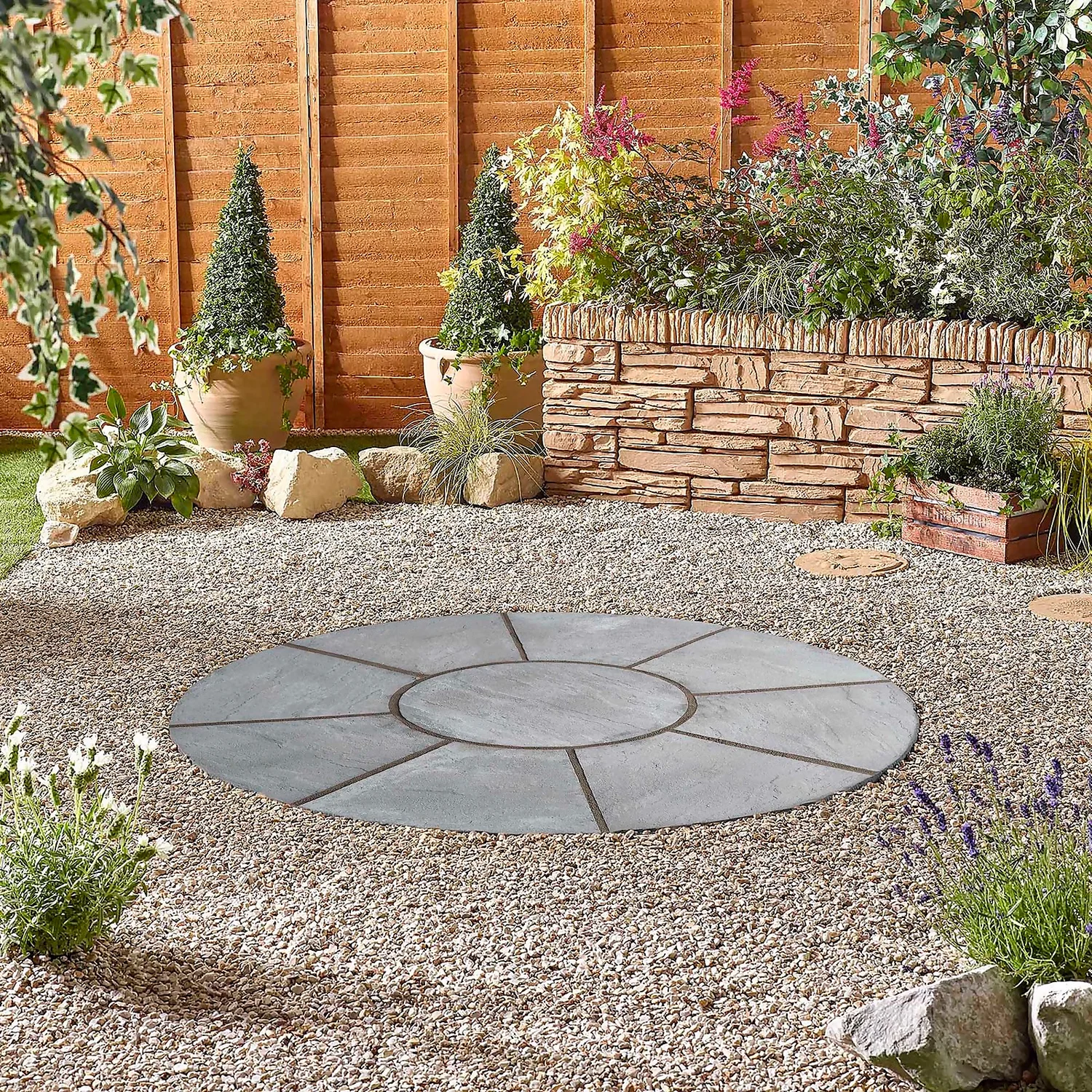 Stylish Stone Chantry Circle Paving Kit 1.5m Graphite 4 Stylish Stone Chantry Circle Paving Kit 1.5m Graphite - Image 2