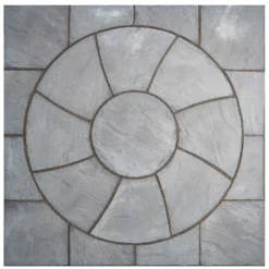 Stylish Stone Chantry Twist Circle Paving Kit 1.5m Graphite -Lifetime Sales 13452058 1824935551693658