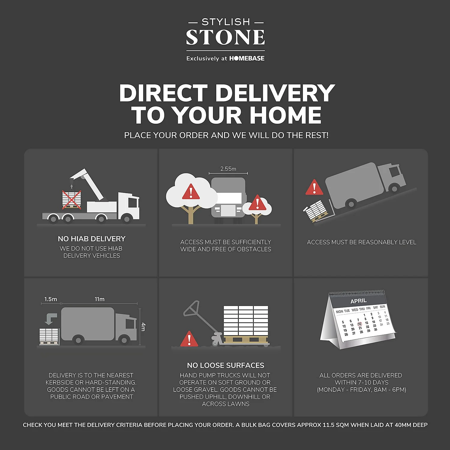 Stylish Stone Chantry Paving 450x450mm Graphite - Full Pack 6 Stylish Stone Chantry Paving 450x450mm Graphite - Full Pack - Image 4