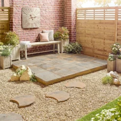 Stylish Stone Chantry Patio Paving Kit 5.76 Sqm Antique -Lifetime Sales 13452078 2984935333897621