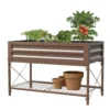 Panacea Steel Raised Garden Planter With Stand - Brown -Lifetime Sales 13480862 7844932710721054