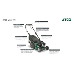 Atco 139cc Liner 16S Petrol Lawn Mower - 41cm -Lifetime Sales 13486581 8924932697632222