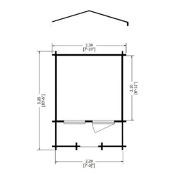Shire 8 X 8ft Maulden Log Cabin - Including Installation -Lifetime Sales 13505219 1044931994224682