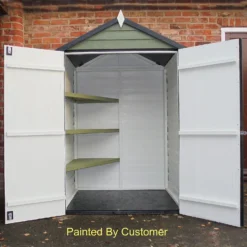 Shire 4x3ft Overlap Double Door Garden Tool Shed With Shelves -Lifetime Sales 13505226 1134926473805594