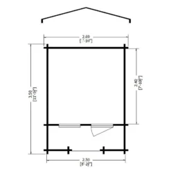Shire 9 X 9ft Maulden Log Cabin - Including Installation -Lifetime Sales 13505227 5814931994943701