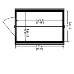 Shire 6 X 4ft Pressure Treated Overlap Garden Shed -Lifetime Sales 13505232 1014933761920055