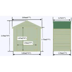 Shire 4x6ft Pressure Treated Double Door Overlap Garden Shed -Lifetime Sales 13505239 2684926485232435
