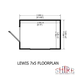 Shire 7 X 5ft Lewis Garden Shed - Including Installation -Lifetime Sales 13505256 1044926482727264