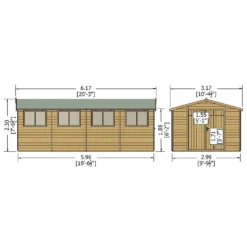 Shire 10 X 20ft Garden Workshop -Lifetime Sales 13505264 1444931995023483