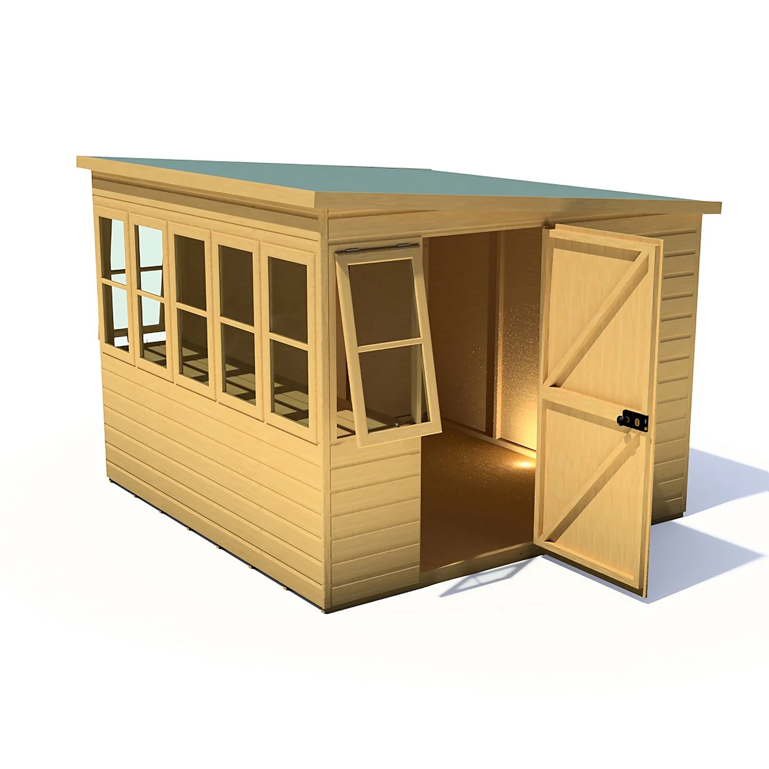 Shire 8 X 8ft Sun Pent Shed - Including Installation 10 Shire 8 X 8ft Sun Pent Shed - Including Installation - Image 8