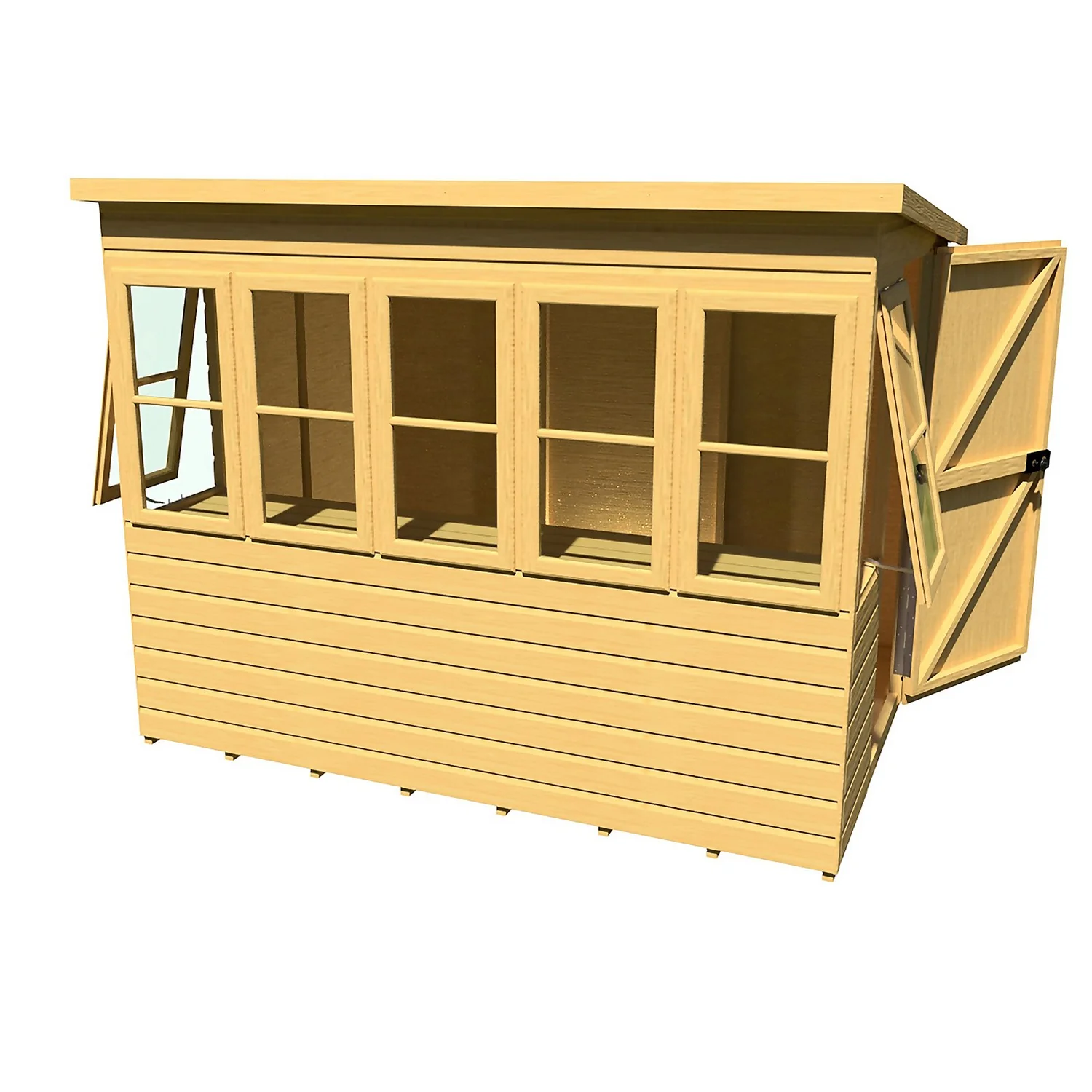 Shire 8 X 8ft Sun Pent Shed - Including Installation 11 Shire 8 X 8ft Sun Pent Shed - Including Installation - Image 9