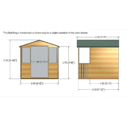 Shire 7 X 7ft Houghton Summerhouse - Including Installation -Lifetime Sales 13505292 2084931991985014