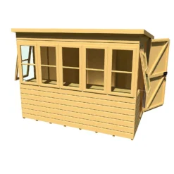 Shire 8 X 6ft Sun Pent Shed - Including Installation -Lifetime Sales 13505294 2984931996408238