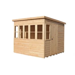 Shire 8 X 6ft Sun Pent Shed - Including Installation