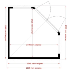 Shire 8 X 8ft Barclay Summerhouse - Including Installation -Lifetime Sales 13505303 2114931995840950