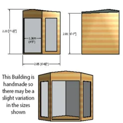 Shire 7 X 7ft Barclay Summerhouse - Including Installation -Lifetime Sales 13505305 1424931992806120