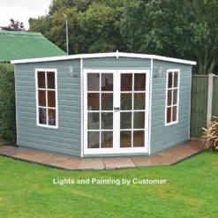 Shire 10 X 10ft Hampton Double Door Summerhouse - Including Installation -Lifetime Sales 13505307 1344926475053534