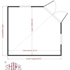 Shire 10 X 10ft Barclay Summerhouse - Including Installation -Lifetime Sales 13505308 9724931992574133