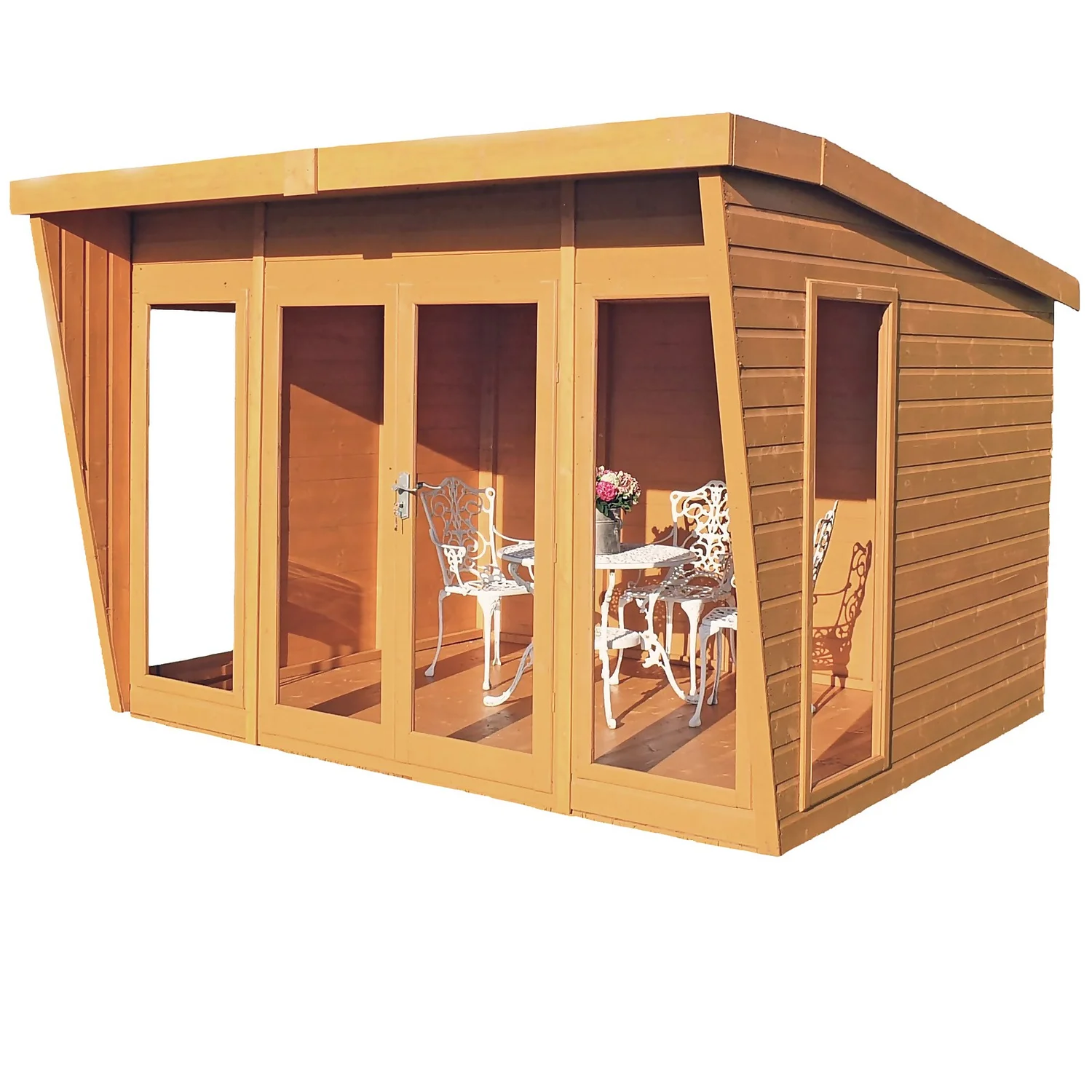 Shire 10 X 8ft Highclere Double Door Summerhouse 3 Shire 10 X 8ft Highclere Double Door Summerhouse