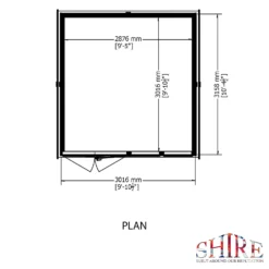Shire 10 X 10ft Double Door Garden Office - Including Installation -Lifetime Sales 13505321 6904931200231920
