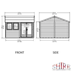 Shire 12 X 12ft Double Door Garden Office -Lifetime Sales 13505322 1504931200006212